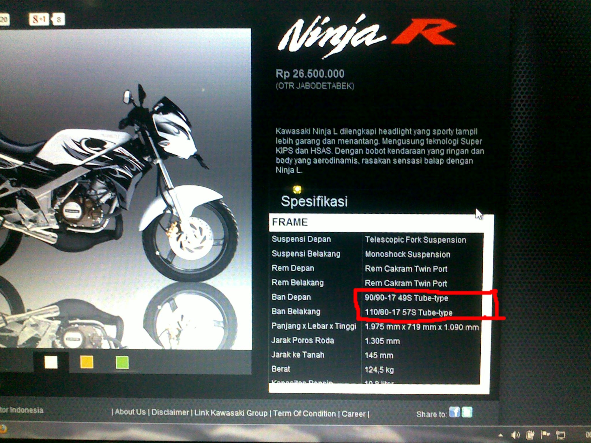 Website Kawasaki Motor Indonesia KMI Masih Kacauw